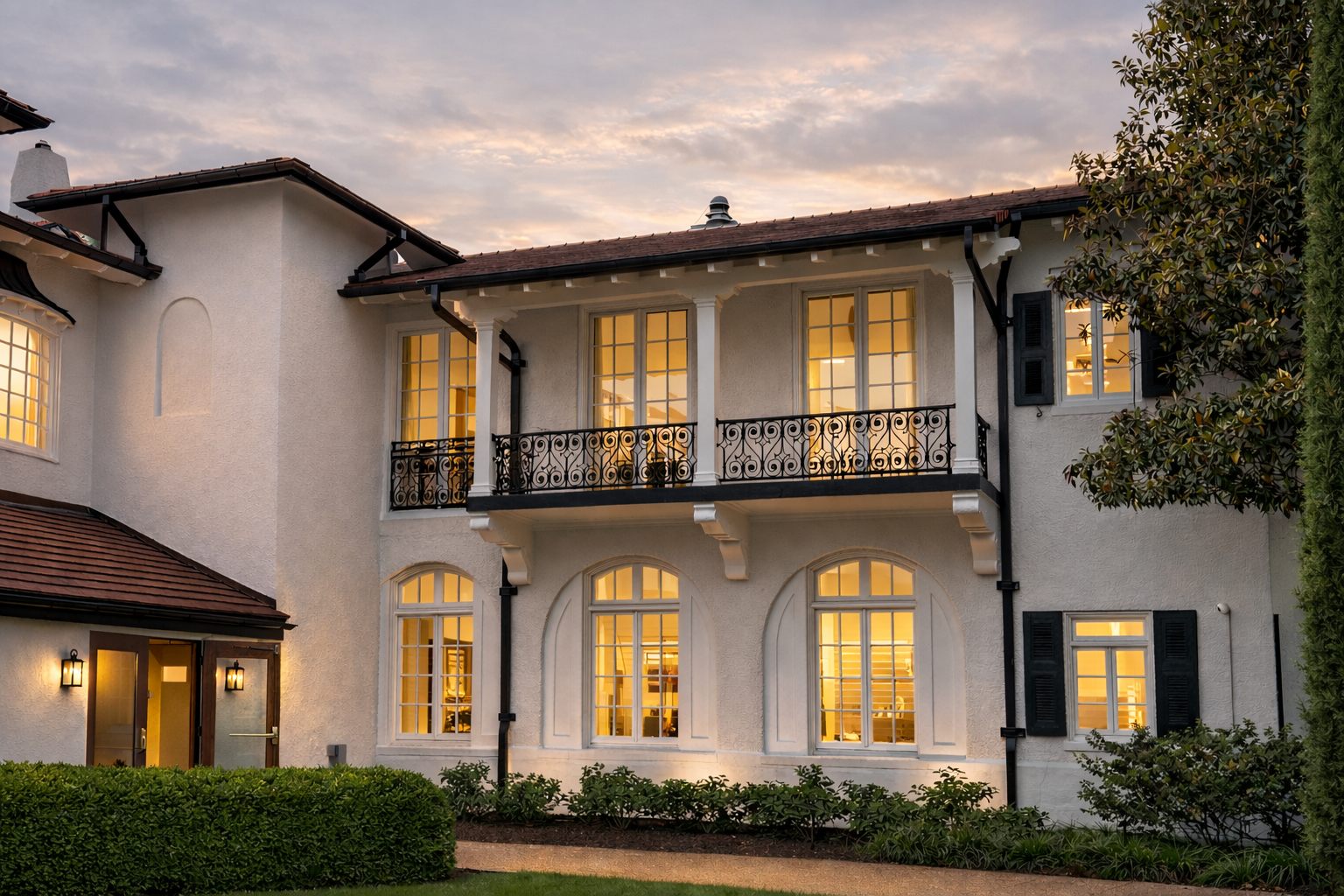 Historic home with restored wood windows in Webster Groves