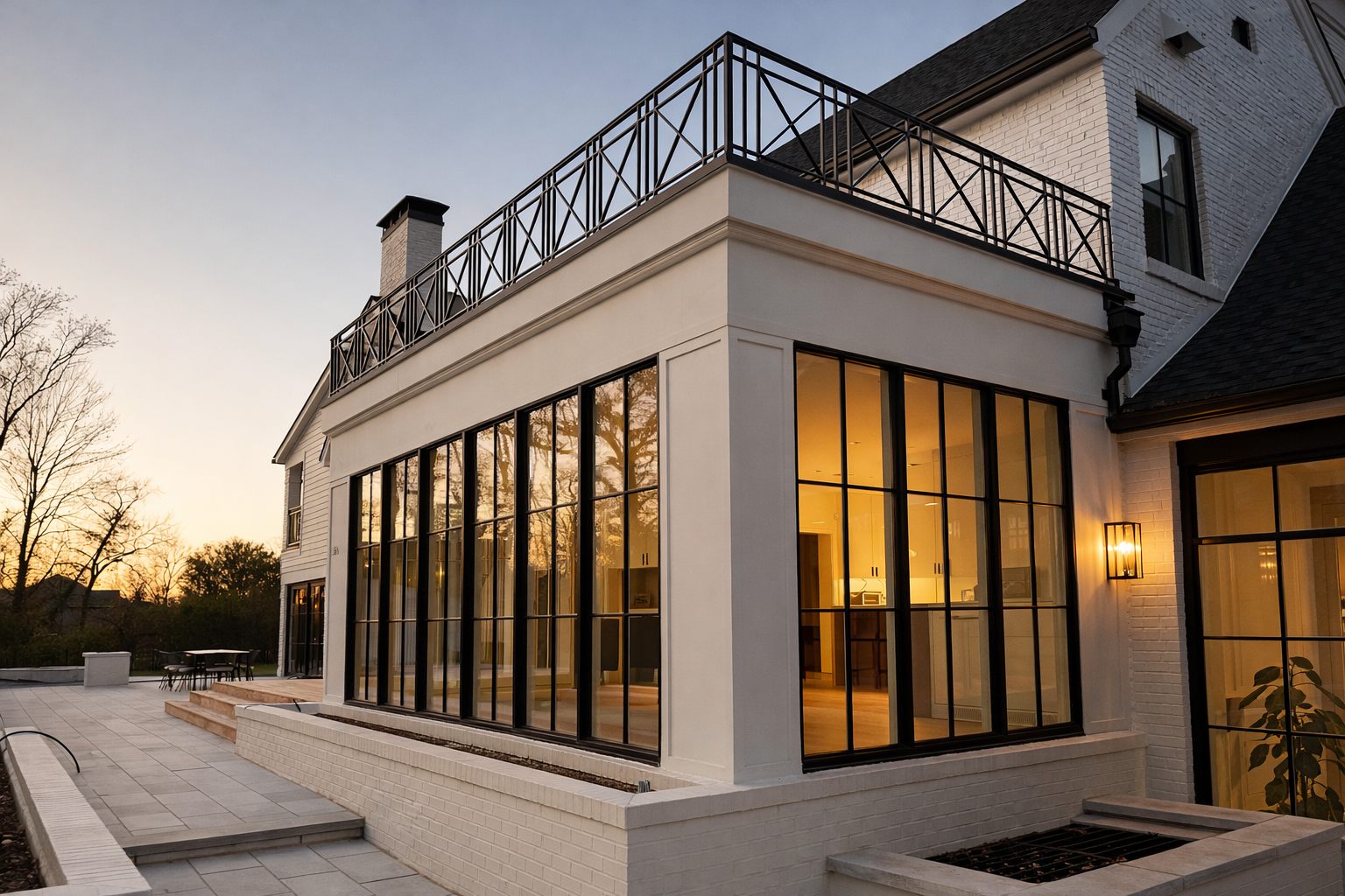 Custom wood windows in a historic St. Louis home