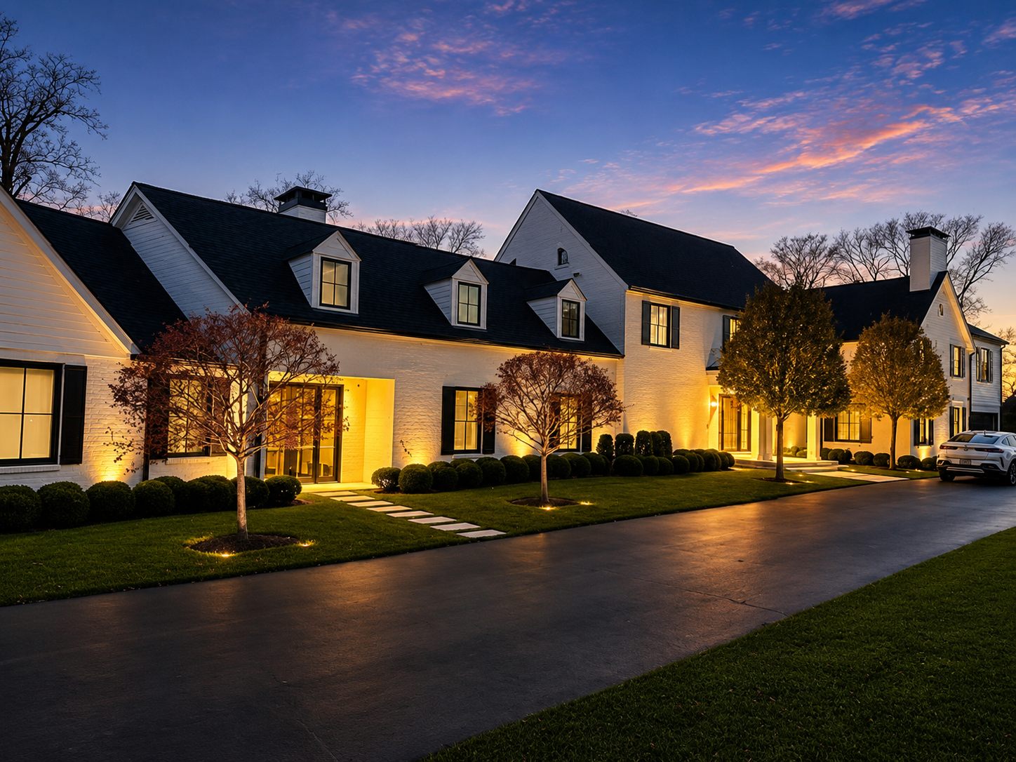 Loewen custom home with clad and all wood windows