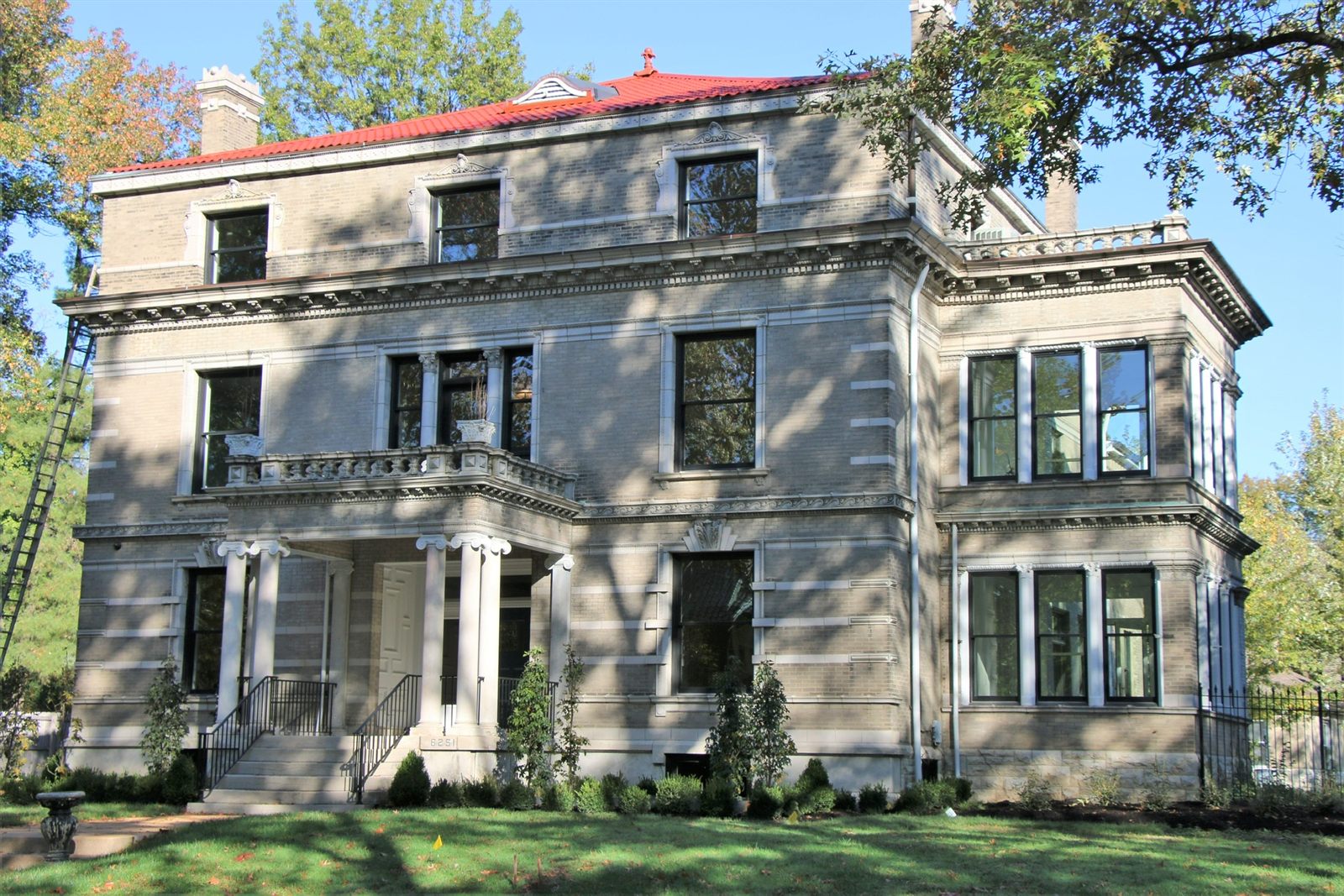 Historic St. Louis home with restored wood windows