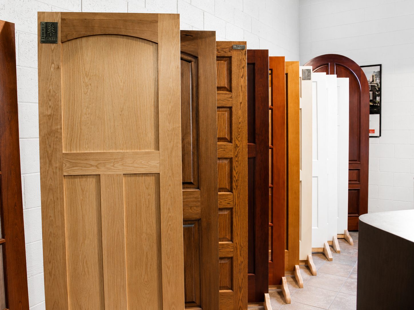 Showroom door gallery display