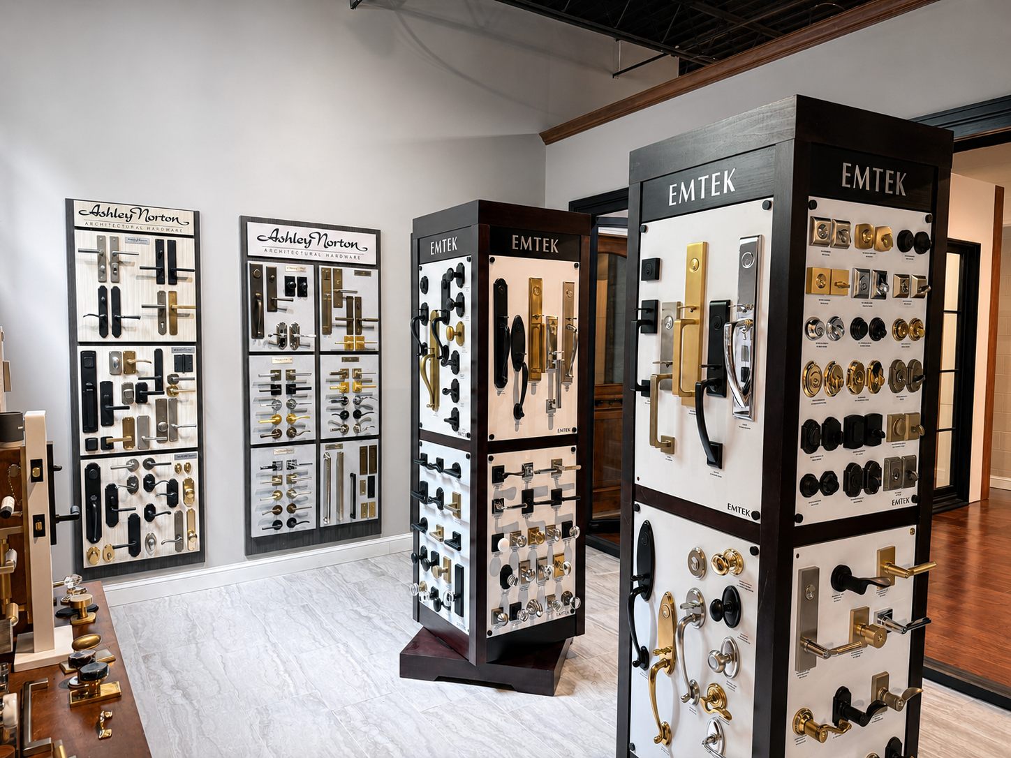 Showroom hardware library display