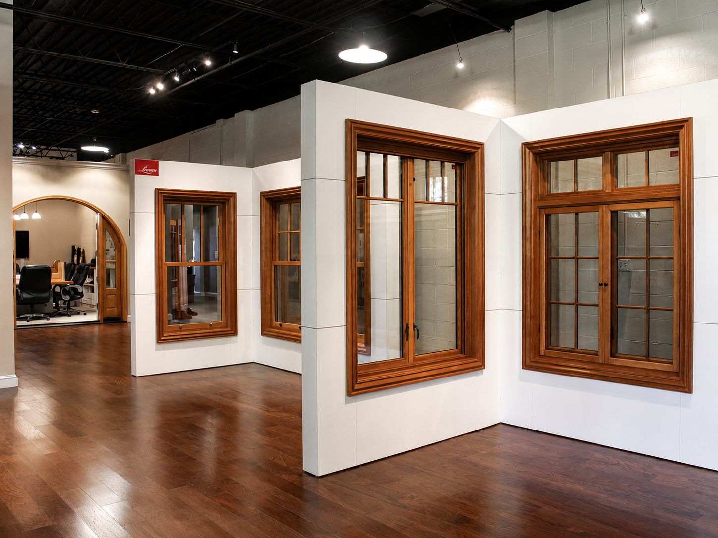 Showroom window wall display